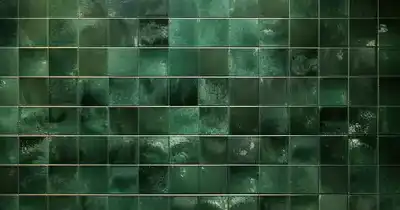 Glass tiles close up